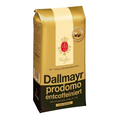 Dallmayr Prodomo Entcoffeiniert без кофеина в зернах 500г