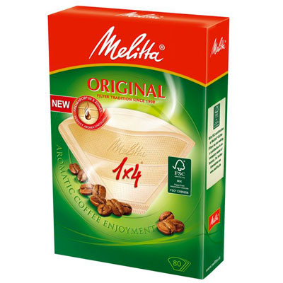 Фильтр-пакет для кофе Melitta Original 1*4 бумажный бежевый 40 шт