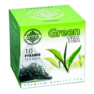 Mlesna Зеленый крупнолистовой чай 10шт