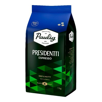 Paulig Presidentti Espresso в зернах 1кг