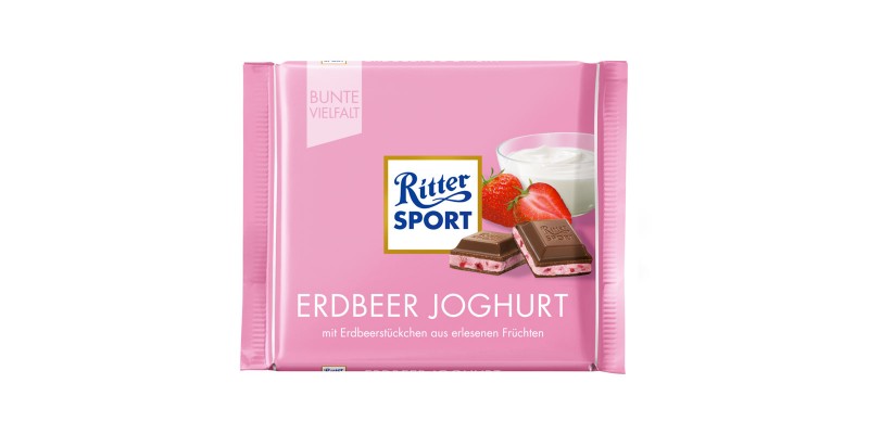 Шоколад Ritter Sport Joghurt (Клубника с йогуртом) купить в Киеве ...