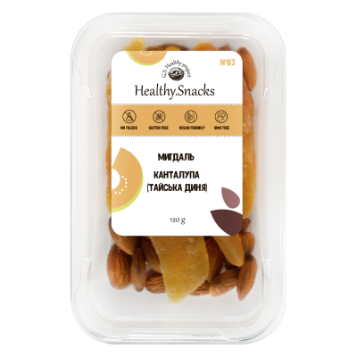 Healthy Snacks Мигдаль +Канталупа 120г